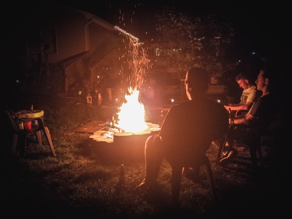 Photograph of a campfire