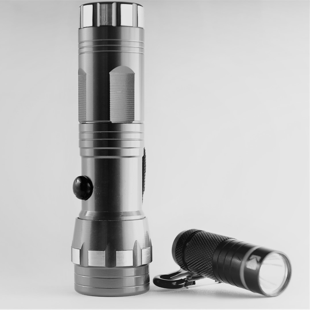 Photograph of a flashlight