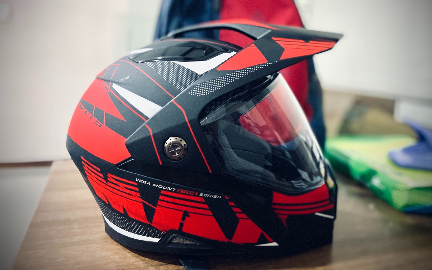 Photograph of a helmet